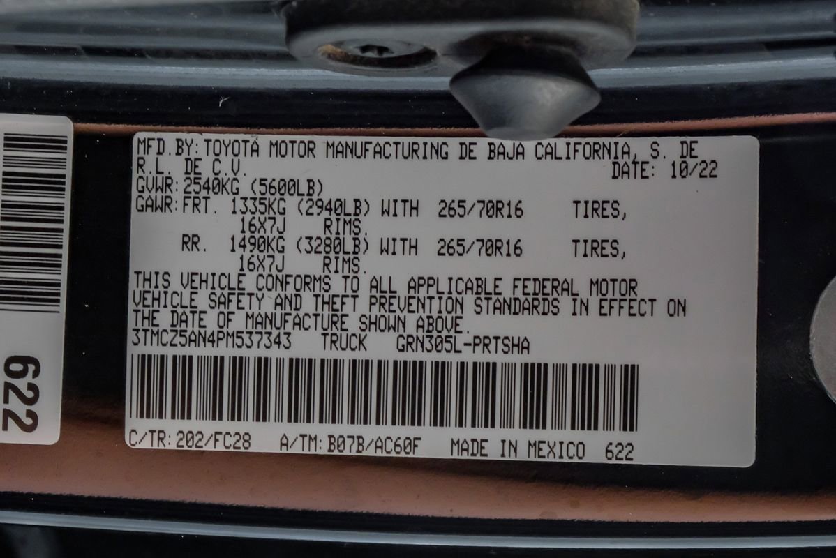 Used 2023 Toyota Tacoma SR5 w/ Trail Edition image 65