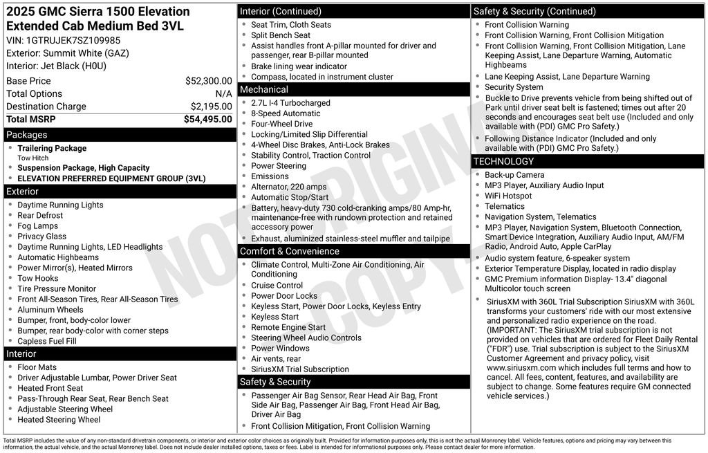Certified 2025 GMC Sierra 1500 Elevation AWD/4WD image 9