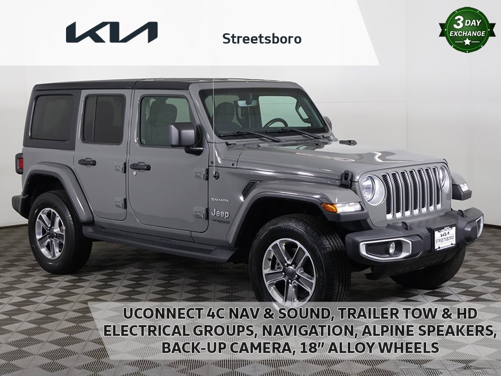 Used 2021 Jeep Wrangler Unlimited Sahara w/ Uconnect 4C Nav & Sound Group