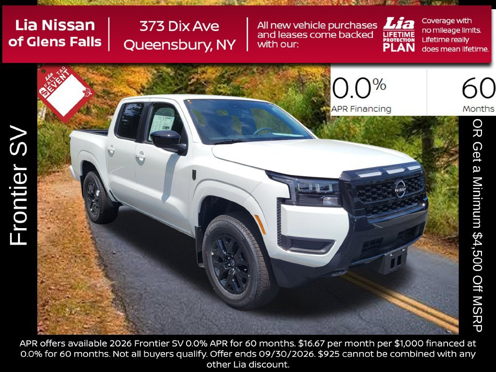 New 2026 Nissan Frontier SV w/ SV Convenience Package