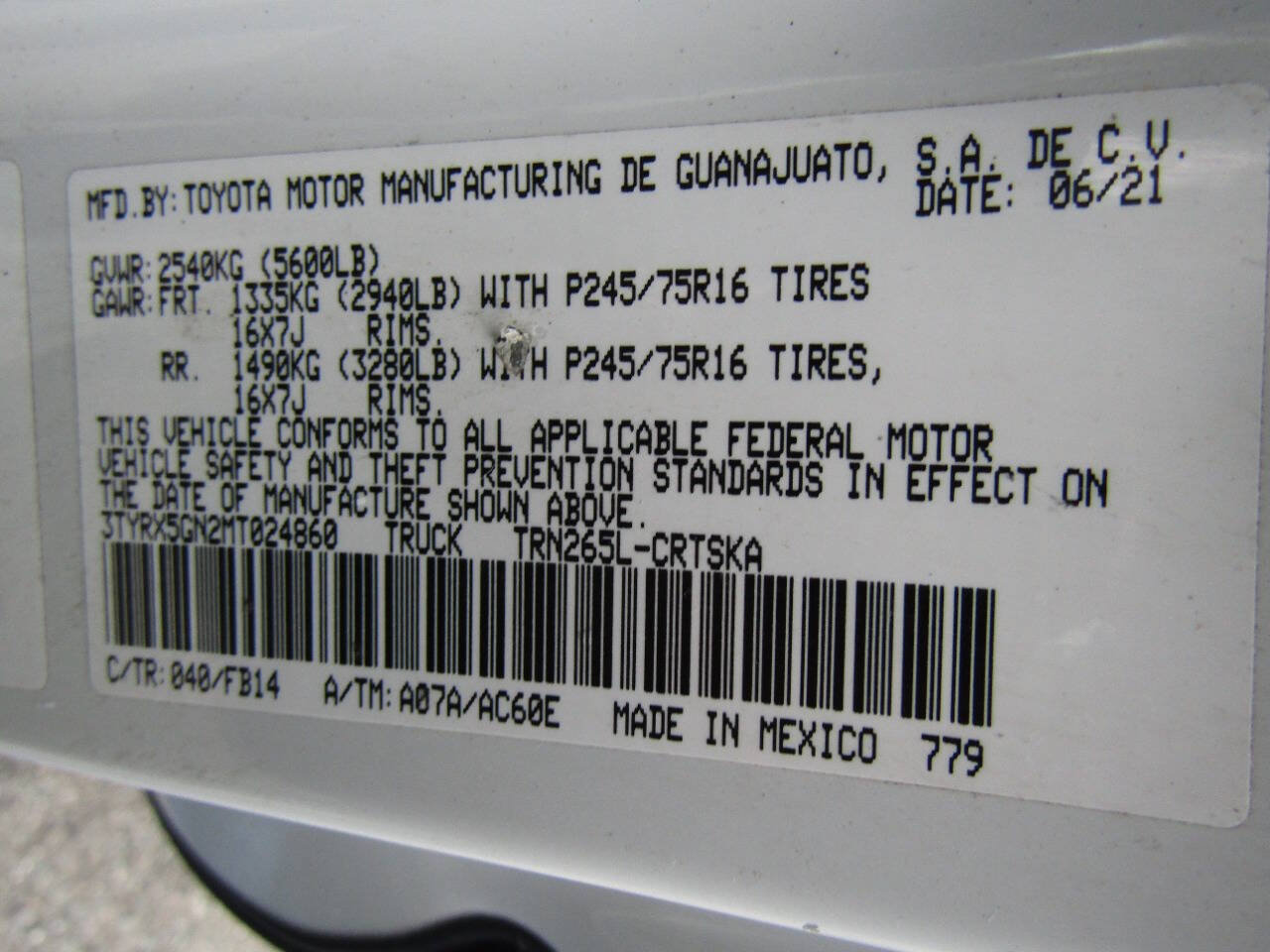 Used 2021 Toyota Tacoma SR RWD image 21