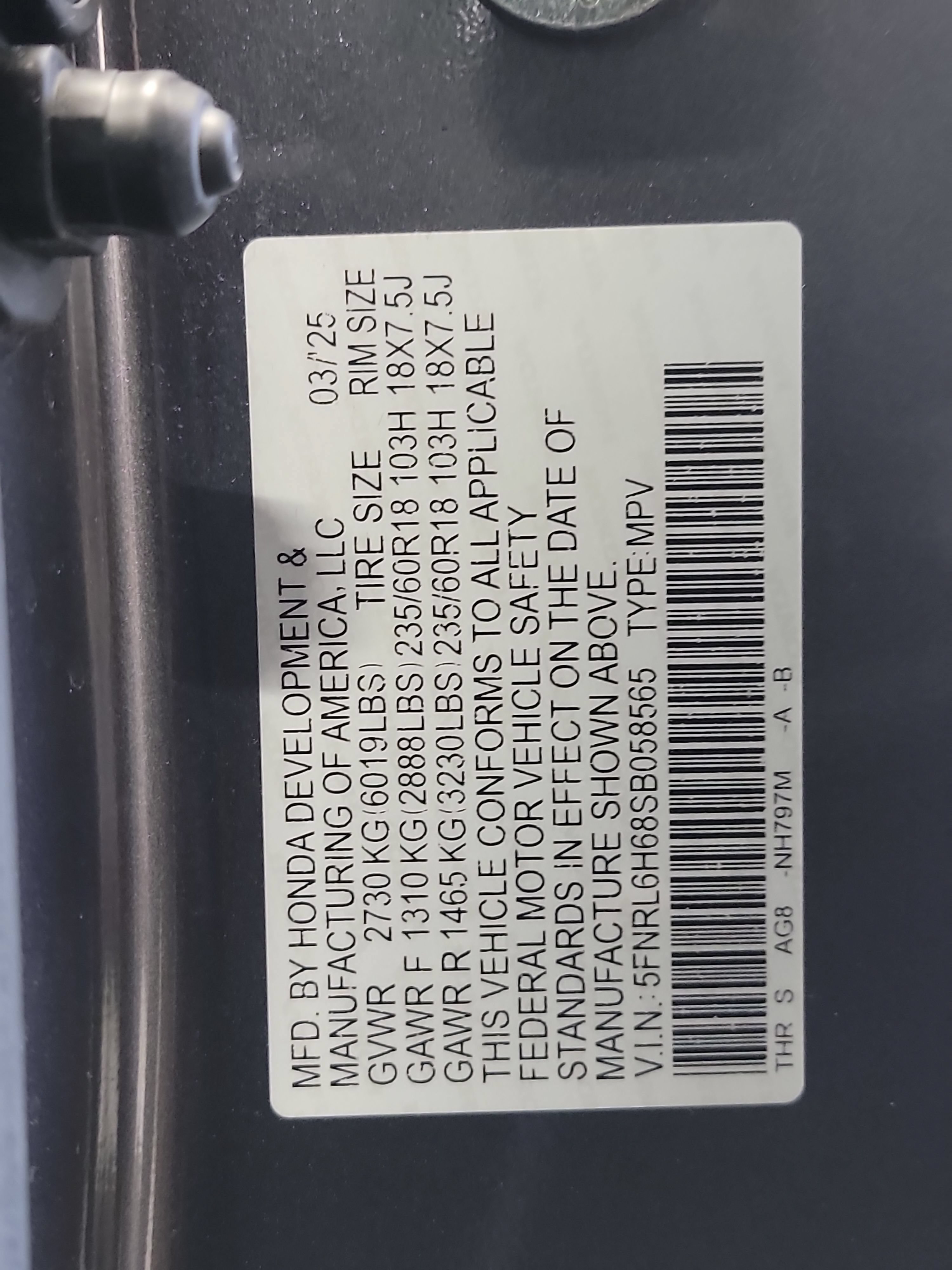 Used 2025 Honda Odyssey EX-L image 33