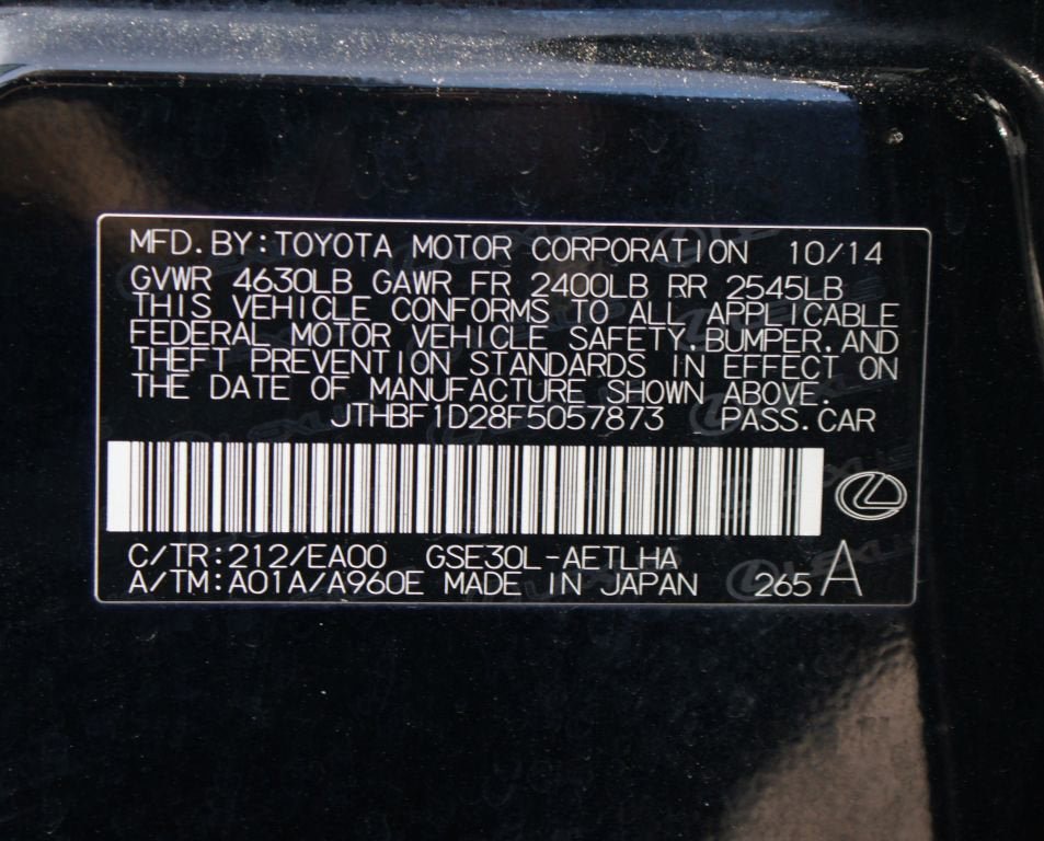 Used 2015 Lexus IS 250 w/ Navigation System Package RWD image 27
