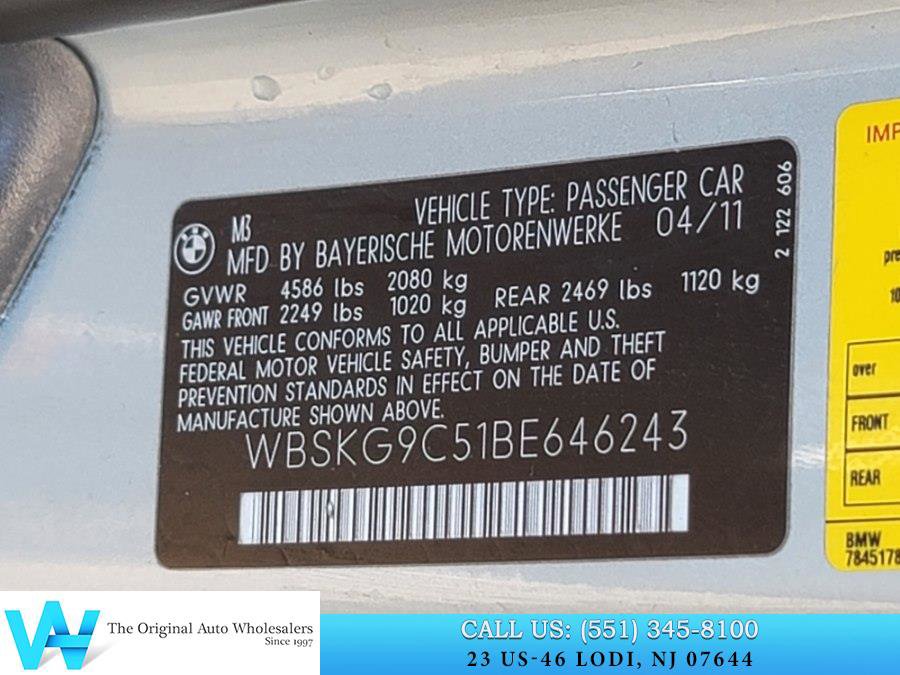 Used 2011 BMW M3 Coupe image 18