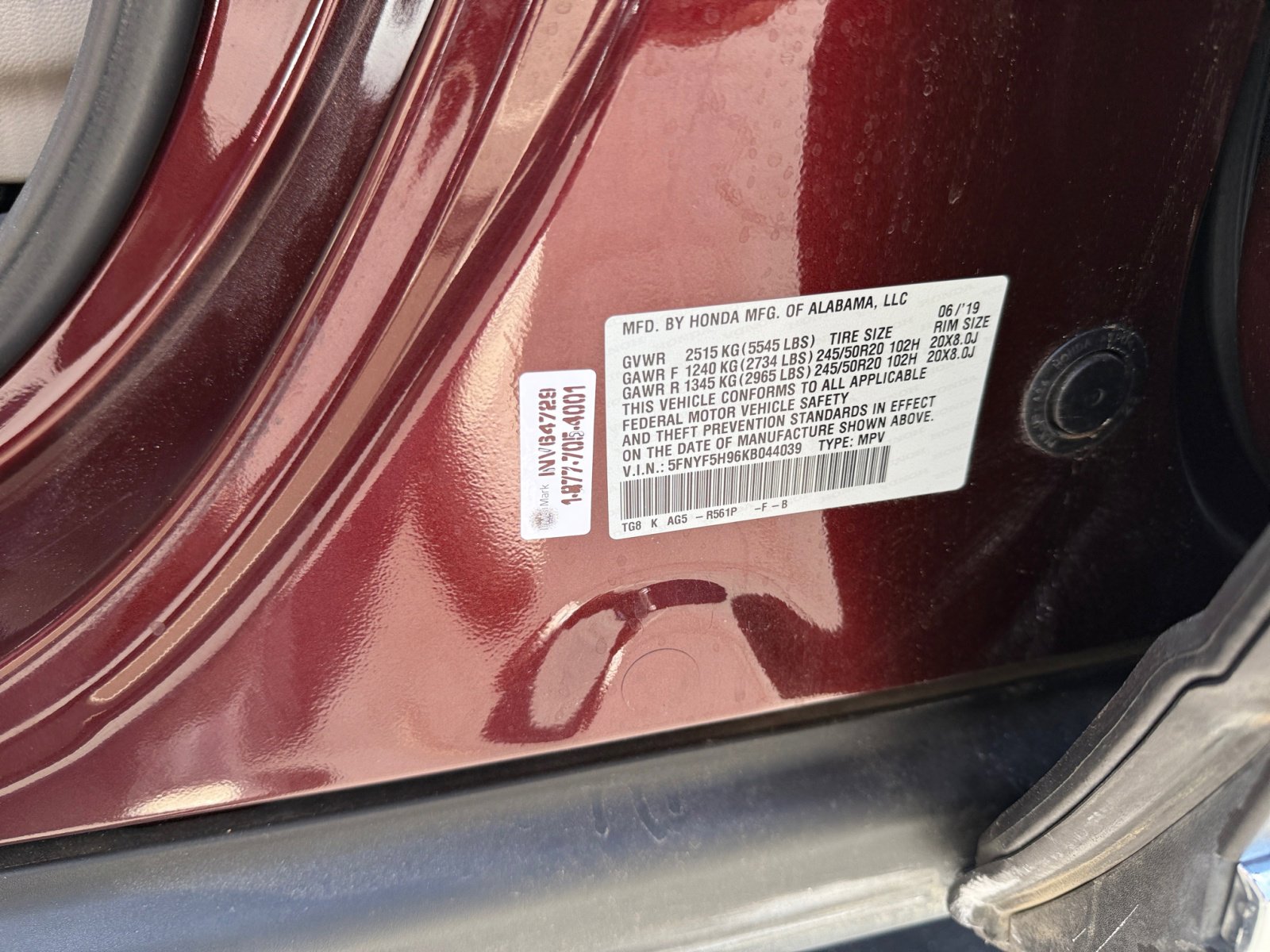 Used 2019 Honda Pilot Touring image 27