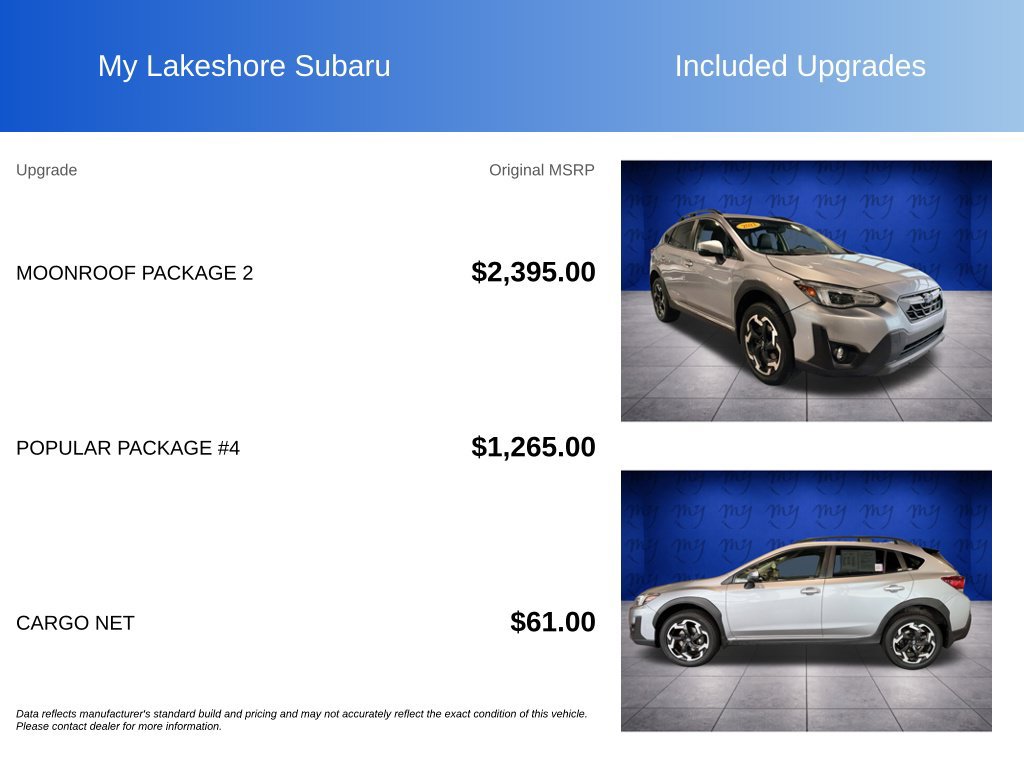 Used 2021 Subaru Crosstrek 2.5i Limited w/ Moonroof Package 2 AWD/4WD image 8