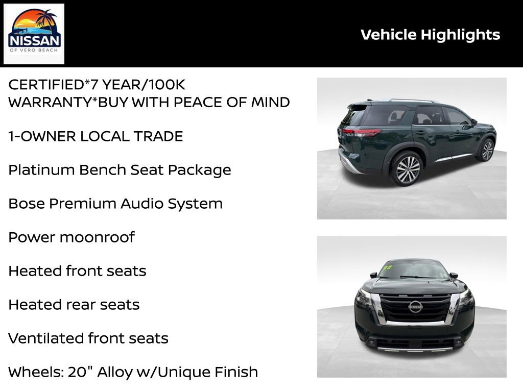 Certified 2022 Nissan Pathfinder Platinum w/ Cargo Package image 19