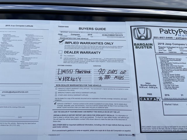 Used 2019 Jeep Compass Latitude image 6