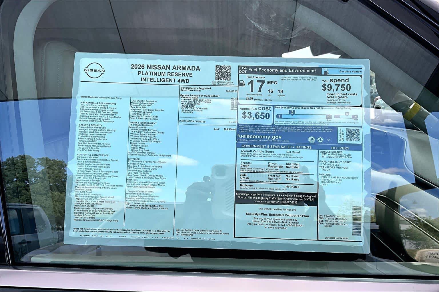 New 2026 Nissan Armada Platinum Reserve AWD/4WD image 19