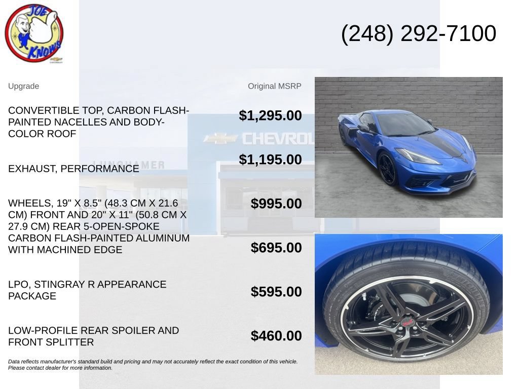 Used 2022 Chevrolet Corvette Stingray Preferred Conv RWD image 5