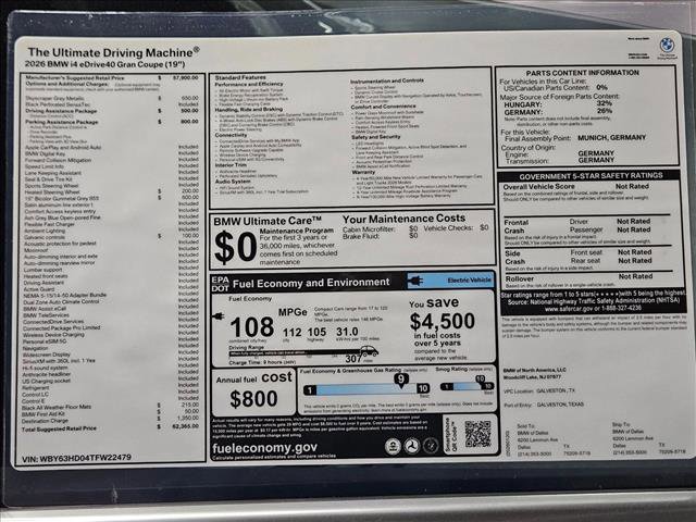 New 2026 BMW i4 eDrive40 image 17