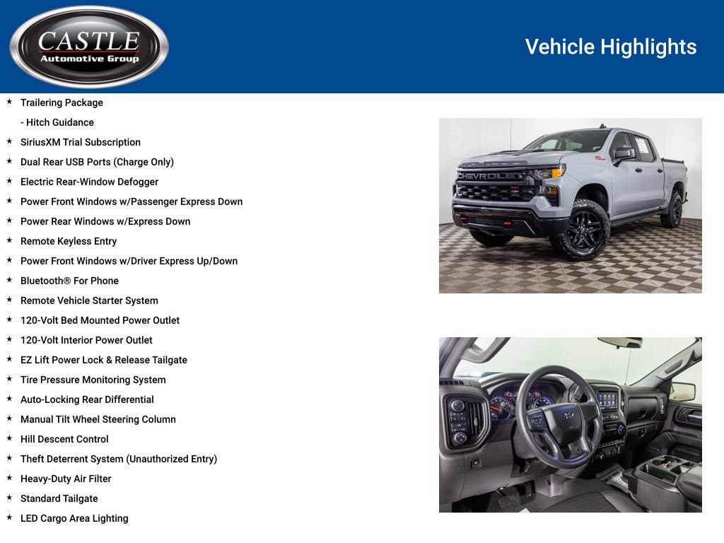 Used 2025 Chevrolet Silverado 1500 Custom Trail Boss AWD/4WD image 12