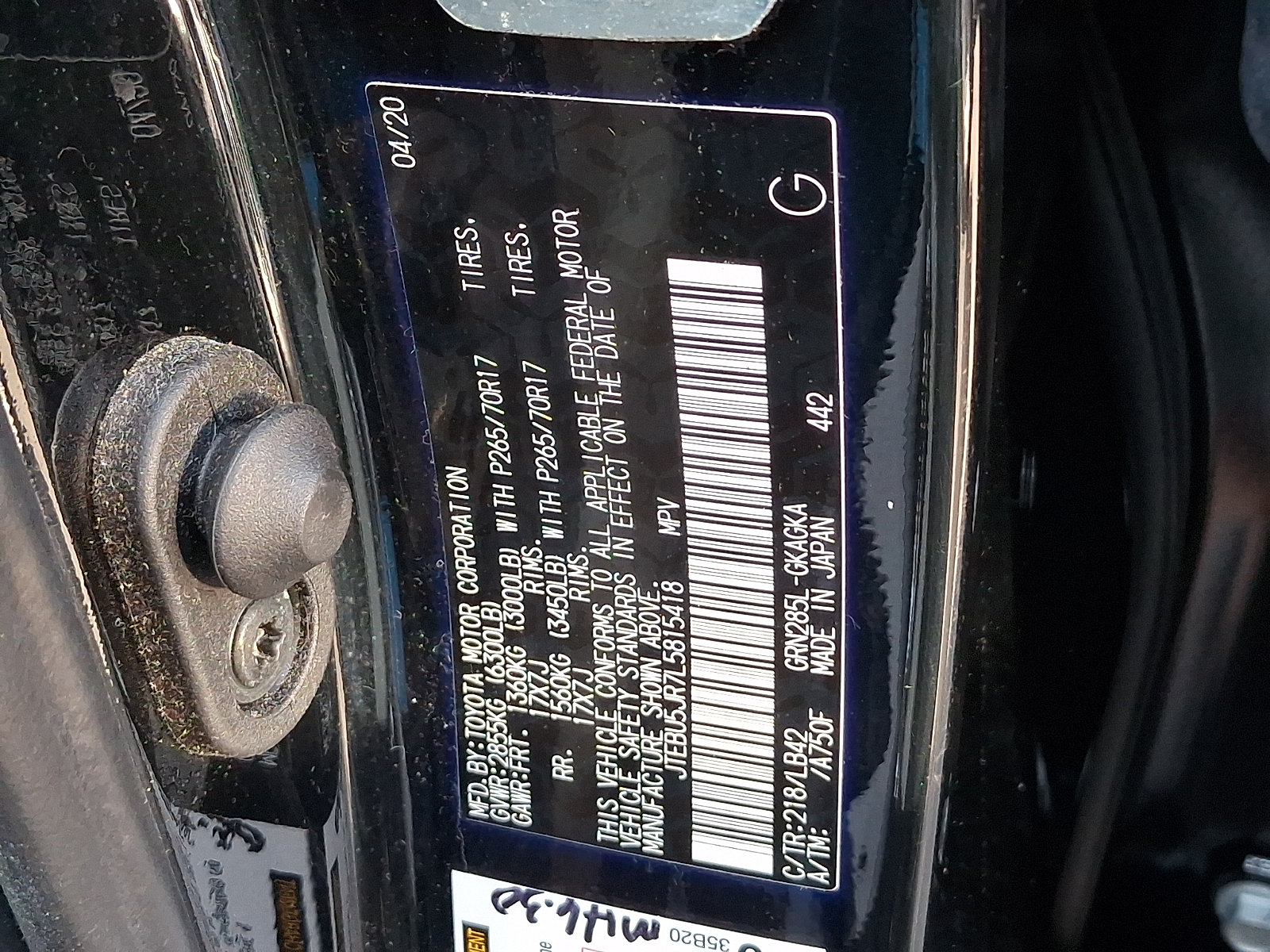 Used 2020 Toyota 4Runner SR5 Premium w/ Moonroof Package AWD/4WD image 20
