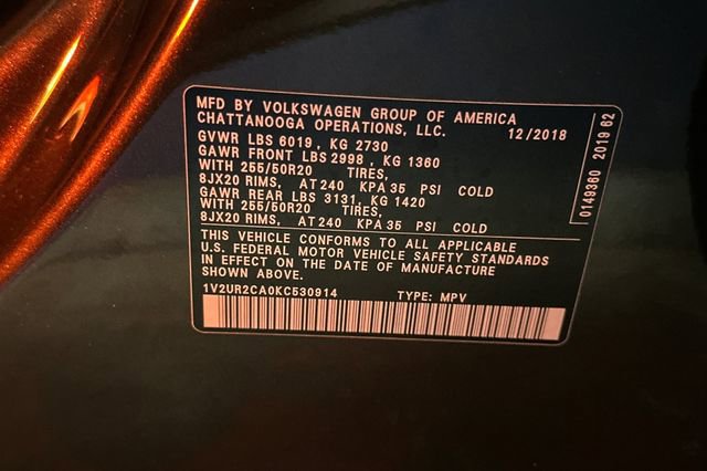 Used 2019 Volkswagen Atlas SE w/ Towing Package AWD/4WD image 38