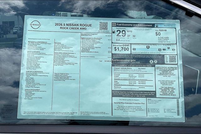 New 2026 Nissan Rogue SV w/ Rock Creek Premium Package AWD/4WD image 13
