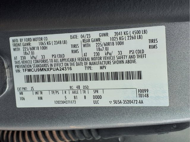Used 2023 Ford Escape ST-Line w/ Tech Pack #1 AWD/4WD image 44