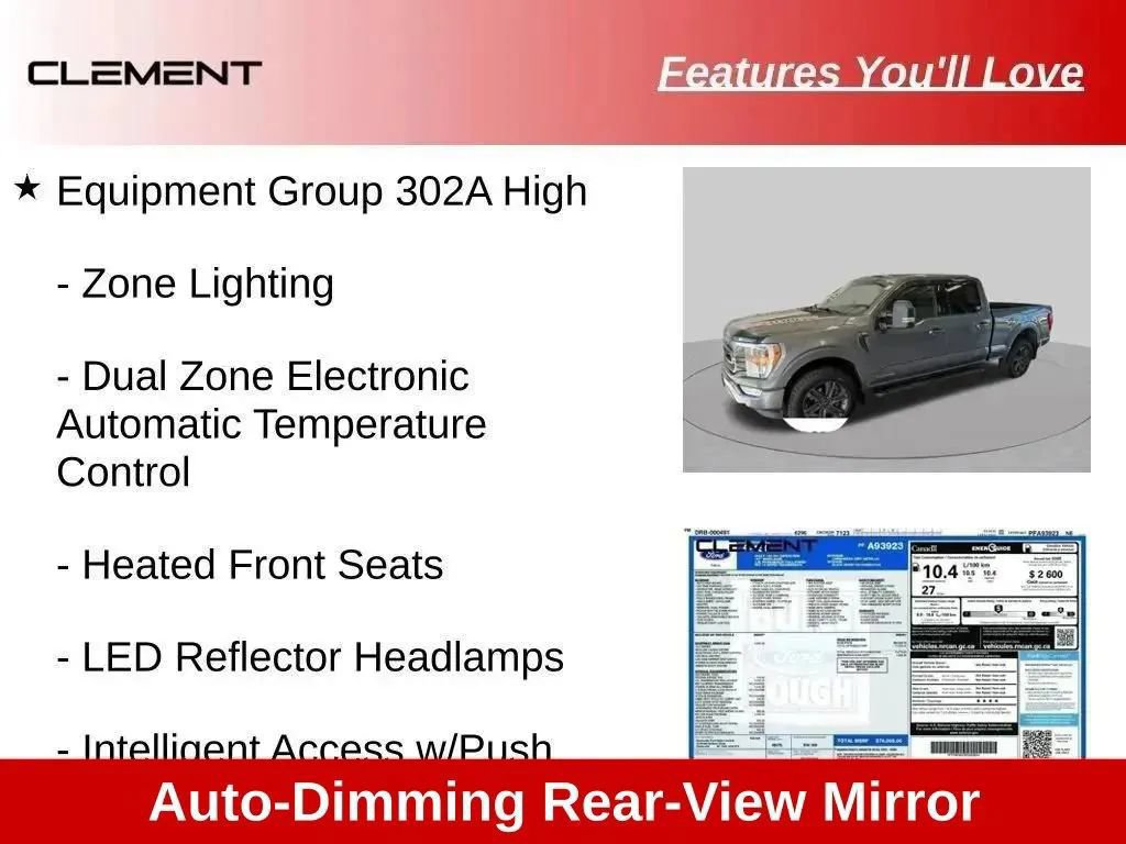 Used 2023 Ford F150 XLT w/ Equipment Group 302A High AWD/4WD image 77