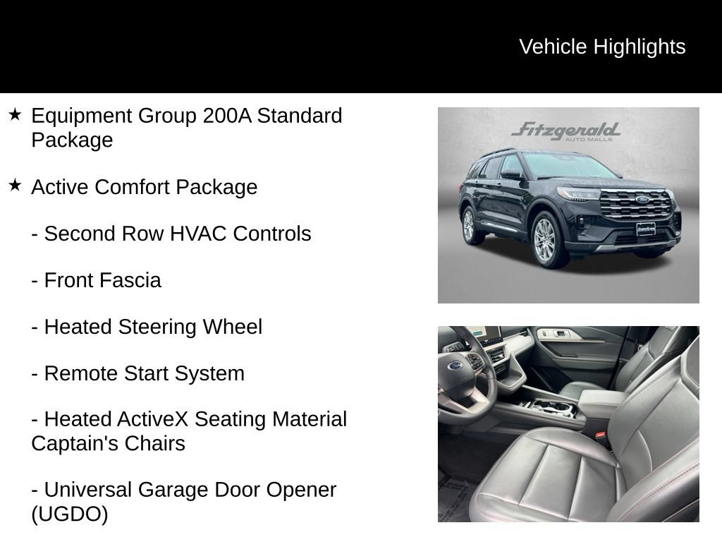 Used 2025 Ford Explorer Active w/ Active Comfort Package AWD/4WD image 9
