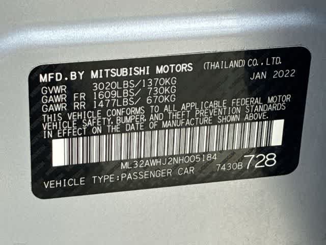 Used 2022 Mitsubishi Mirage Black Edition FWD image 37