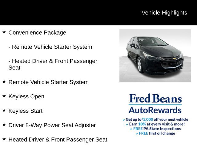 Used 2018 Chevrolet Cruze LT w/ Convenience Package FWD image 10