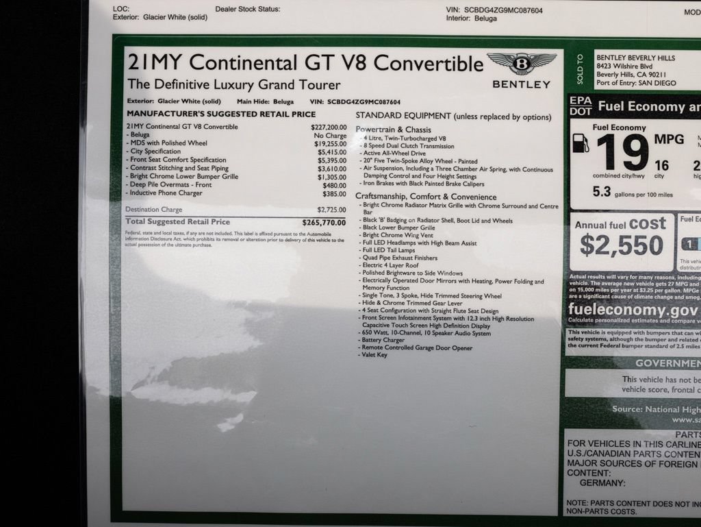 Used 2021 Bentley Continental GT V8 AWD/4WD image 69