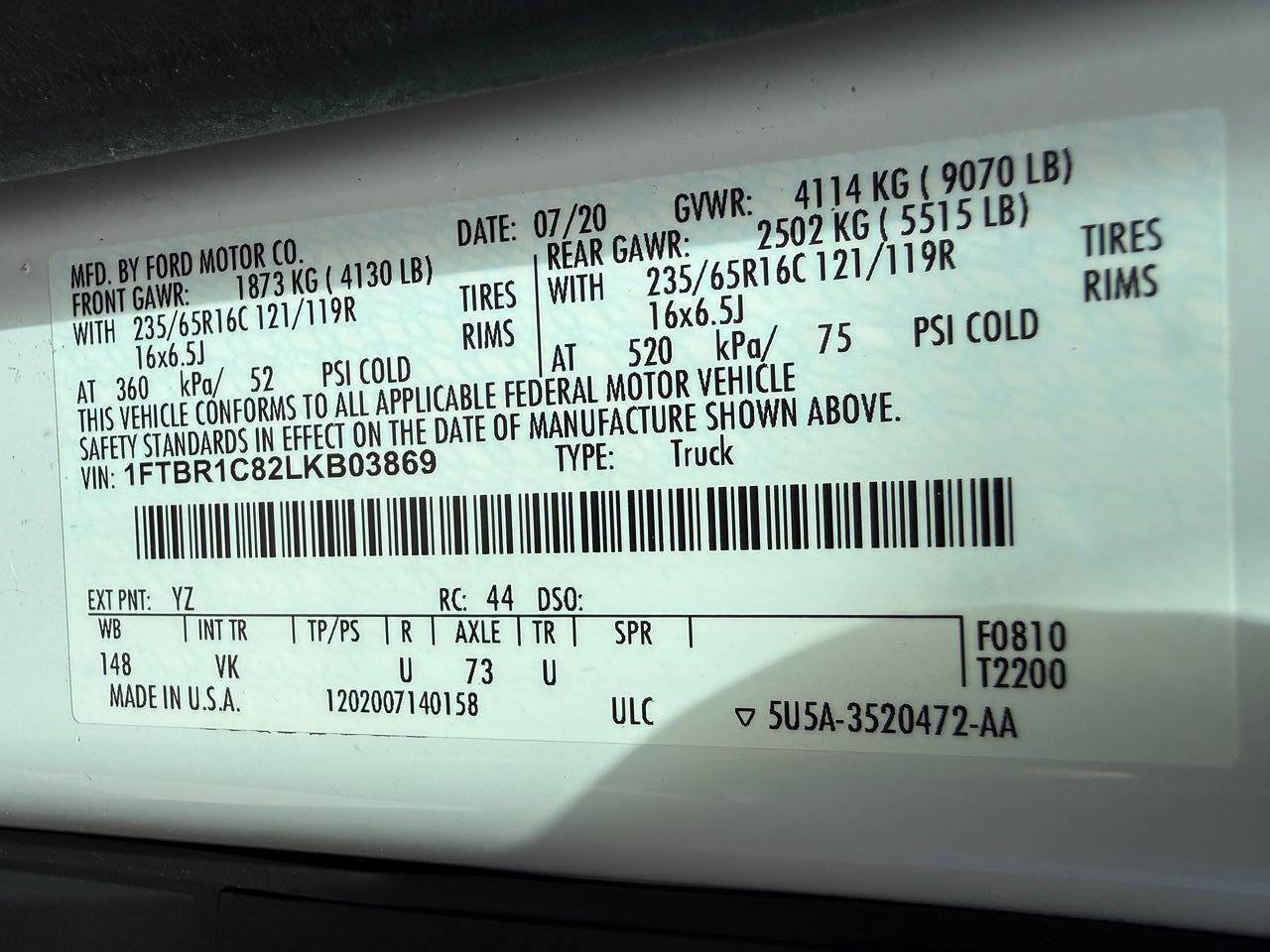 Used 2020 Ford Transit 250 Medium Roof w/ Load Area Protection Package RWD image 41