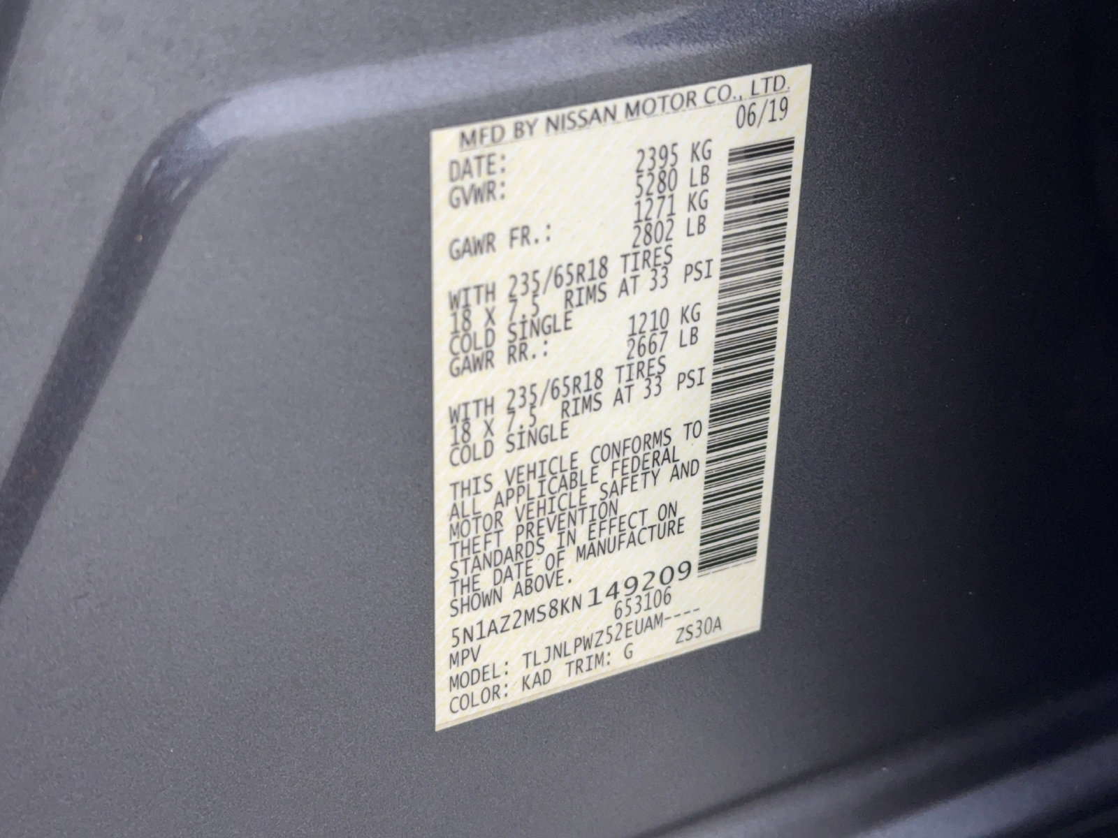 Used 2019 Nissan Murano S AWD/4WD image 55
