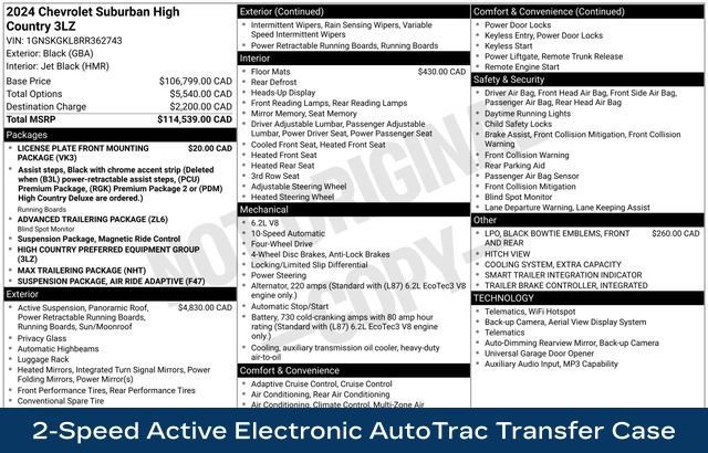 Used 2024 Chevrolet Suburban High Country AWD/4WD image 24