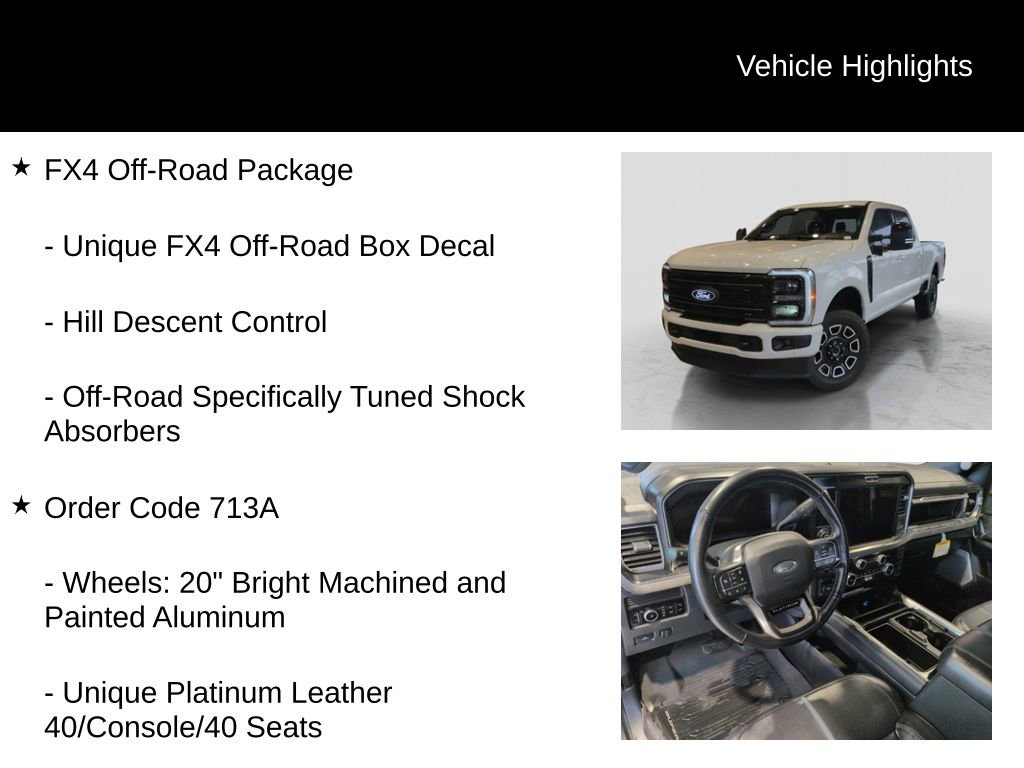Used 2025 Ford F350 Platinum w/ FX4 Off-Road Package image 6