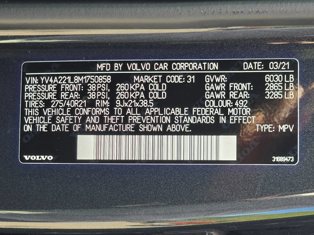 Used 2021 Volvo XC90 T6 Inscription AWD/4WD image 22