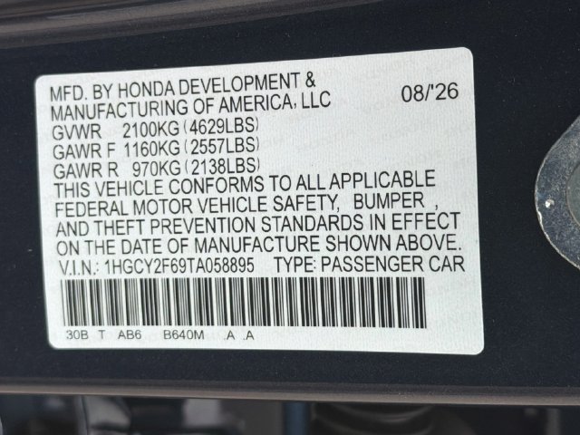 New 2026 Honda Accord EX-L image 30