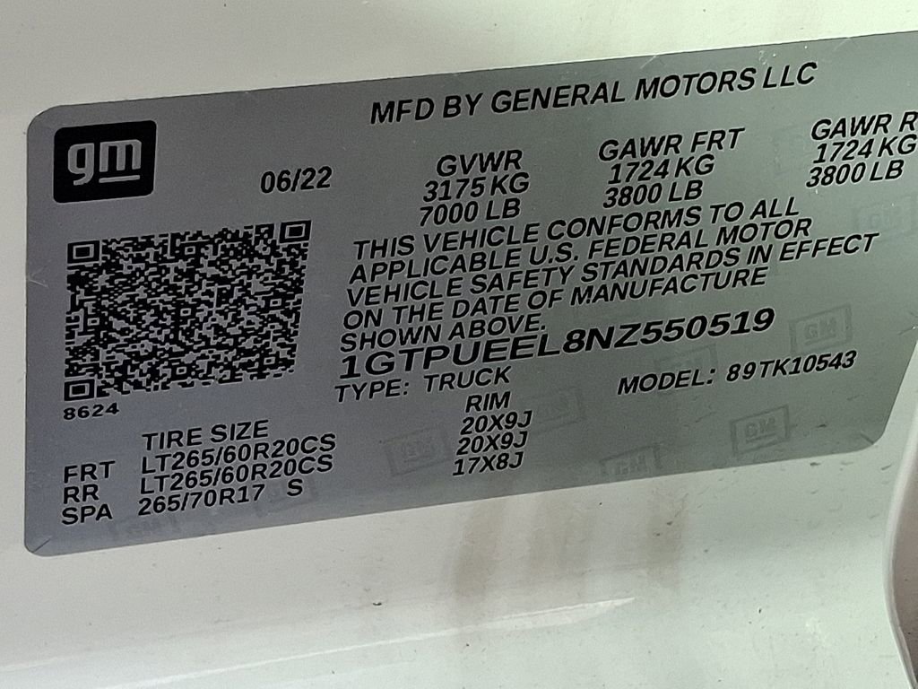 Used 2022 GMC Sierra 1500 AT4 w/ Technology Package image 31