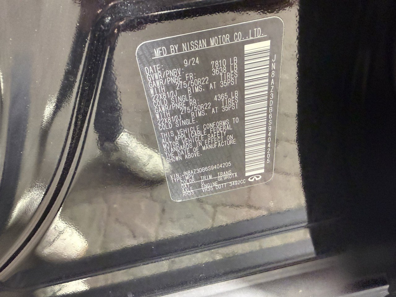 Used 2025 INFINITI QX80 Sensory AWD/4WD image 27