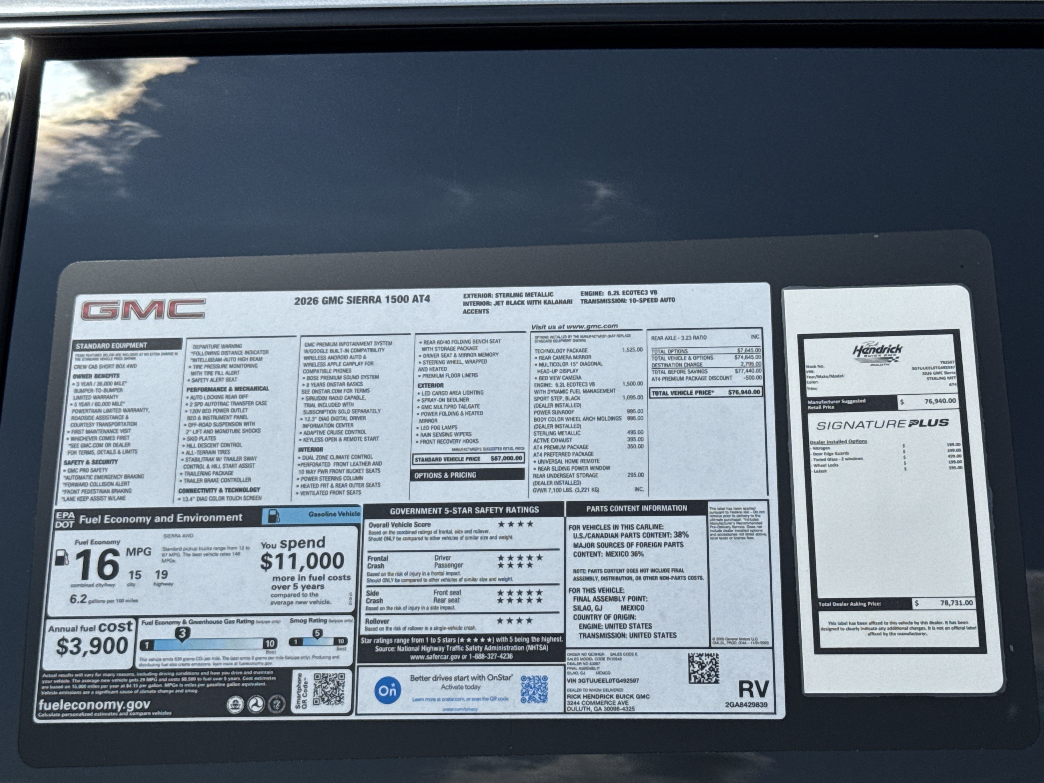 New 2026 GMC Sierra 1500 AT4 w/ AT4 Premium Package AWD/4WD image 38