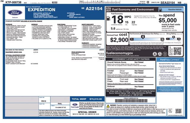 Certified 2025 Ford Expedition Active AWD/4WD image 5