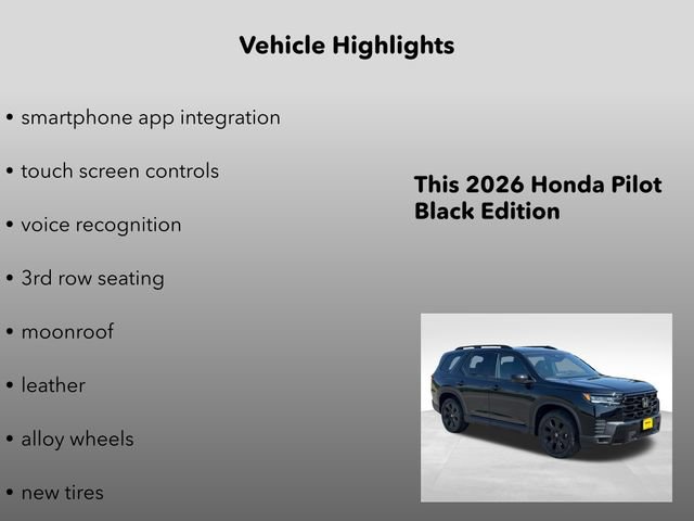 New 2026 Honda Pilot Black Edition image 15