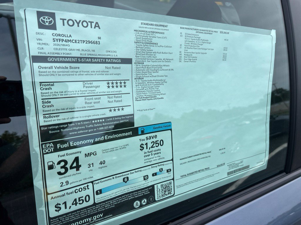 New 2026 Toyota Corolla SE w/ SE Package FWD image 30