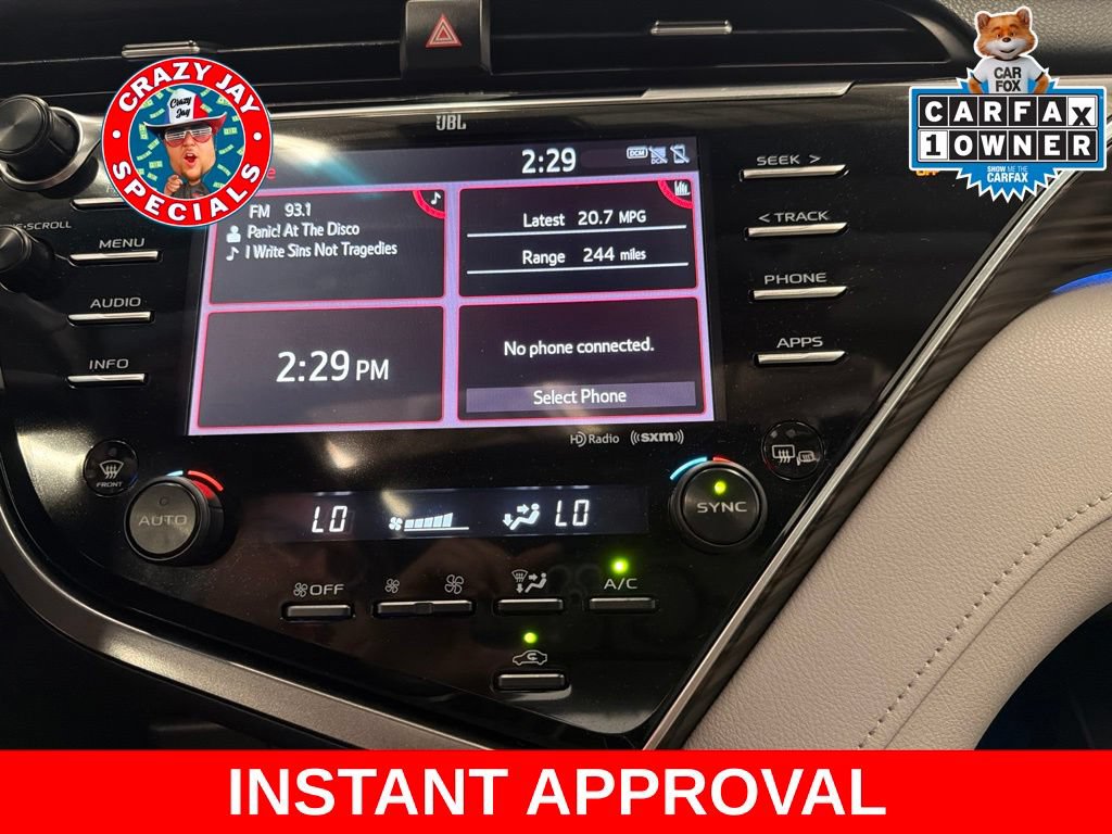 Used 2018 Toyota Camry XLE w/ Audio Package FWD image 26