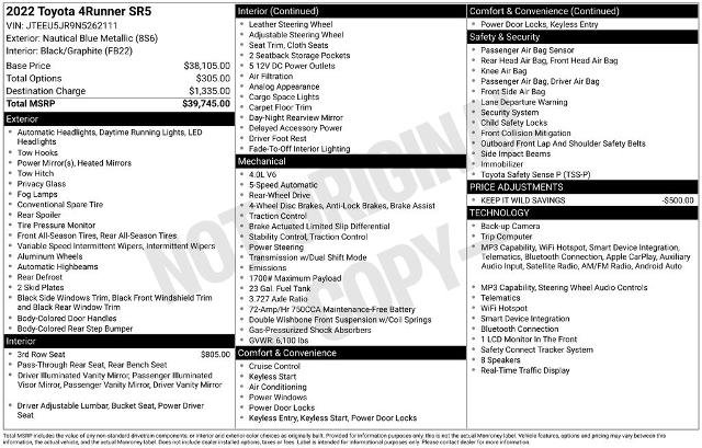 Used 2022 Toyota 4Runner SR5 RWD image 8