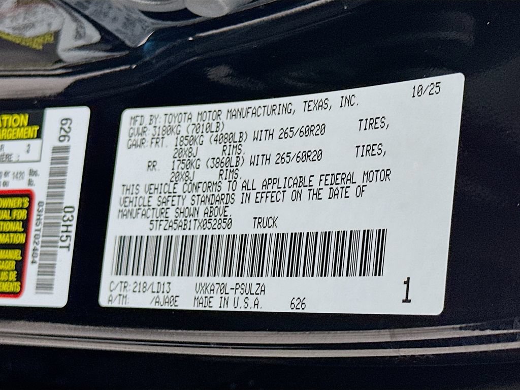 Certified 2026 Toyota Tundra Limited RWD image 33