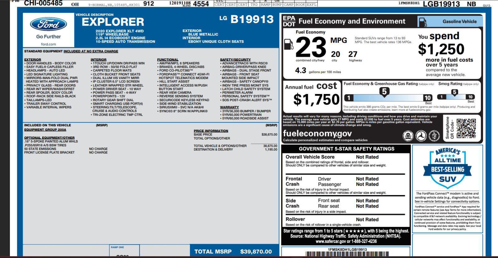 Used 2020 Ford Explorer XLT image 4