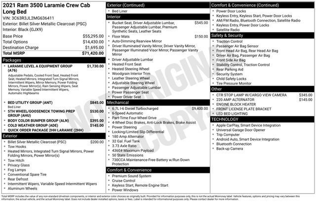 Used 2021 RAM 3500 Laramie image 29