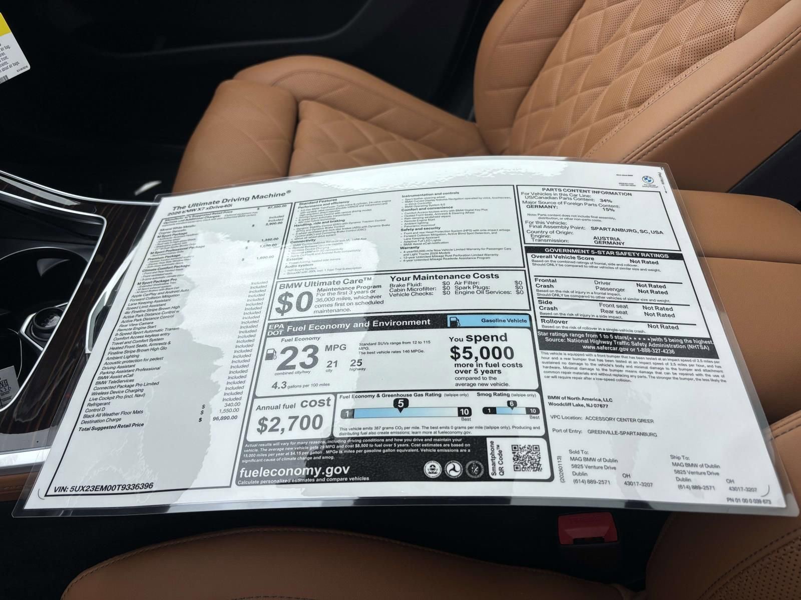 New 2026 BMW X7 xDrive40i w/ M Sport Package image 35