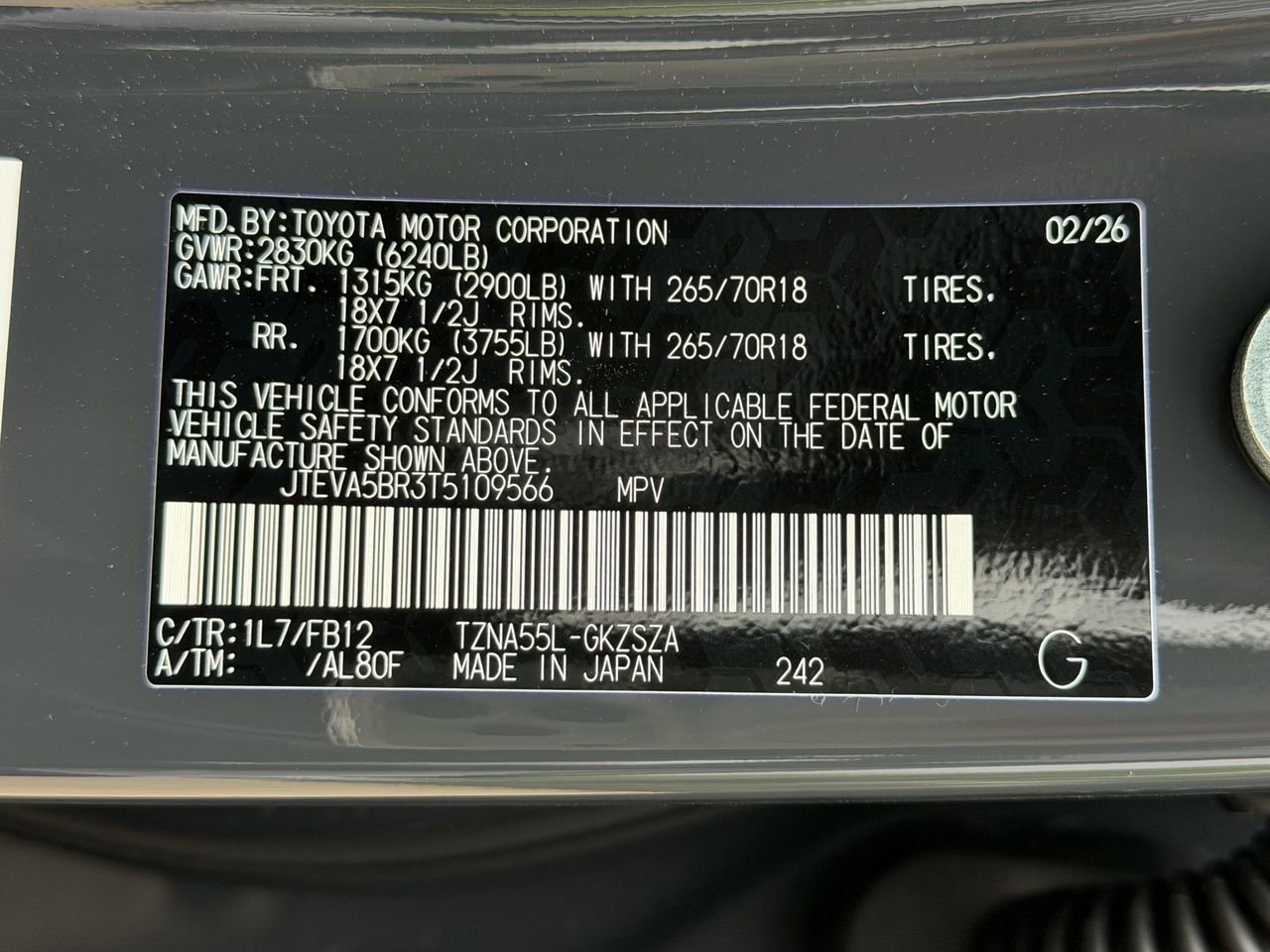 New 2026 Toyota 4Runner TRD Off-Road AWD/4WD image 26