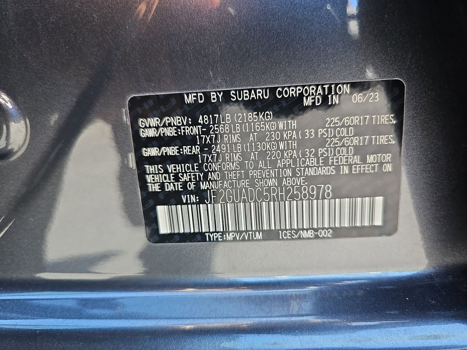 Certified 2024 Subaru Crosstrek 2.0i Premium w/ Crosstrek Mirror Package AWD/4WD image 38