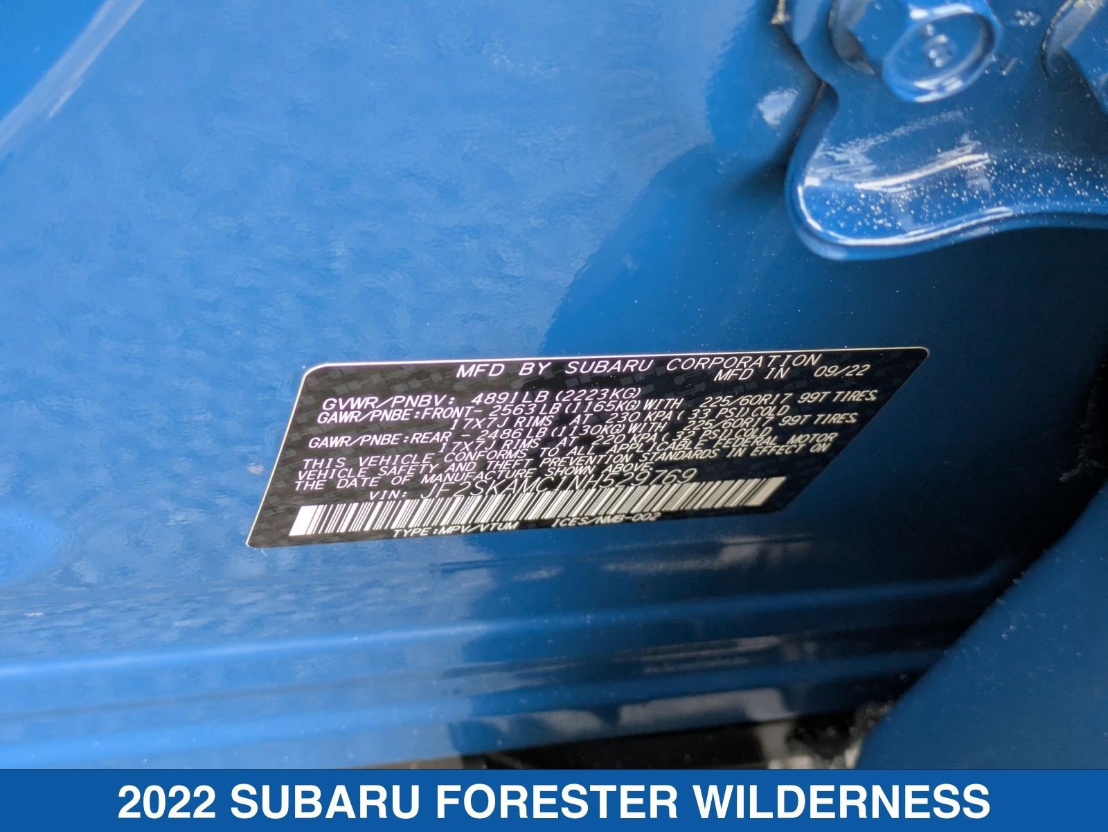 Certified 2022 Subaru Forester Wilderness image 40
