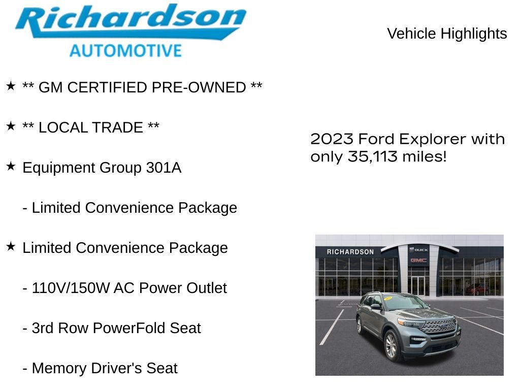 Used 2023 Ford Explorer Limited w/ Equipment Group 301A AWD/4WD image 10