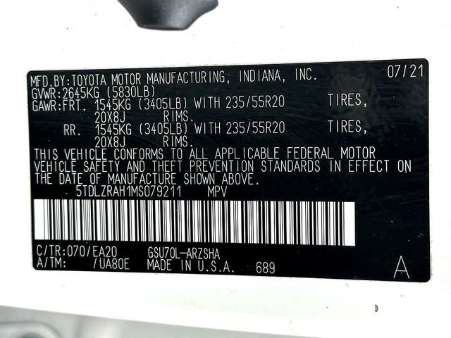 Used 2021 Toyota Highlander XSE FWD image 35