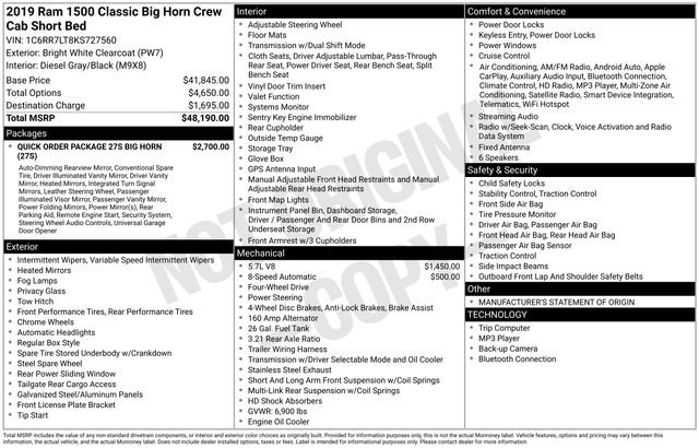 Used 2019 RAM 1500 Big Horn image 18