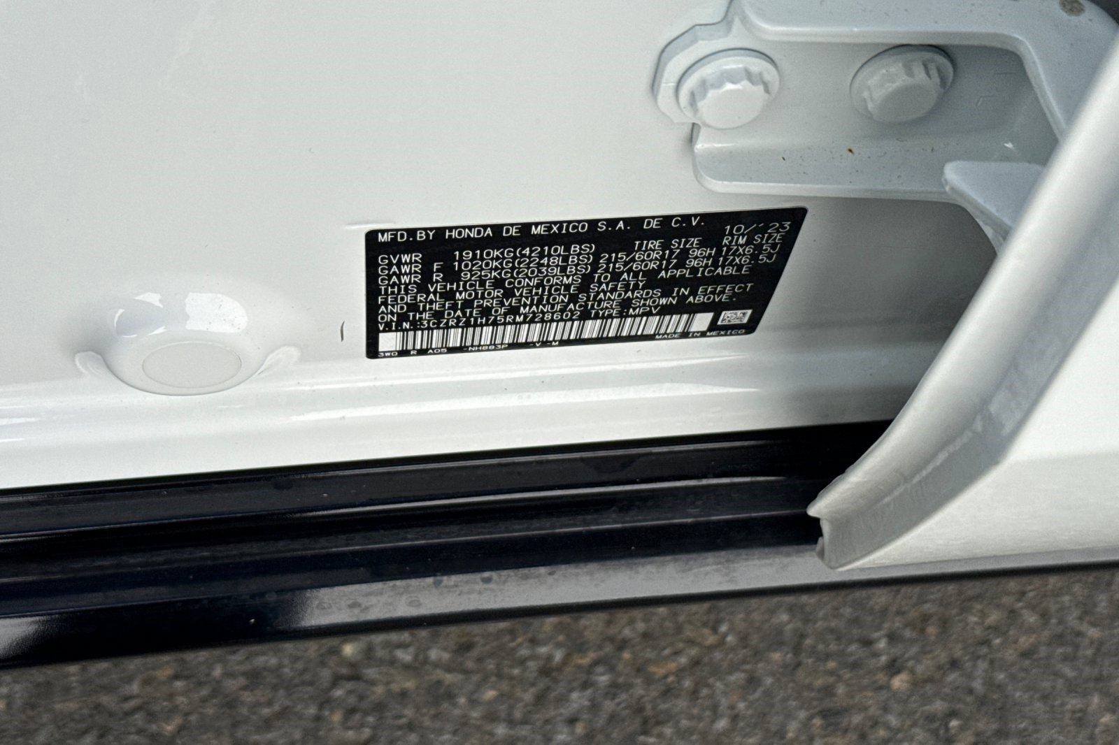 Certified 2024 Honda HR-V EX-L image 17